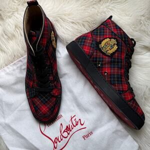 ECU • Christian Louboutin Rantus Orlato Flat High “Tartan” Plaid Size: 41